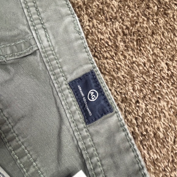 AG Adriano Goldschmied The Graduate Tailored Leg Pants Olive Green Mens 36R - Picture 4 of 10